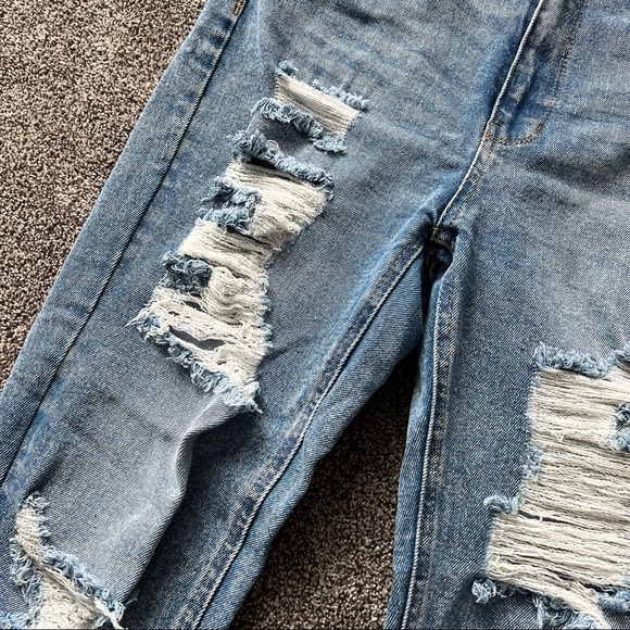SOLD!!! Distressed mom jeans. - Picture 4 of 5